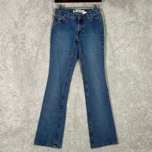Vintage 90s Gap Boot Cut Jeans Womens 0 Long Blue Denim 100% Cotton